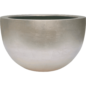 Baq Metallic Silver leaf Bowl Matt Light Champagne