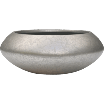 Baq Metallic Silver leaf Bowl Ufo Matt Light Champagne