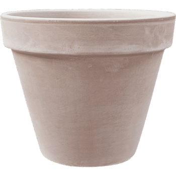 Terra Cotta Flowerpot Grey