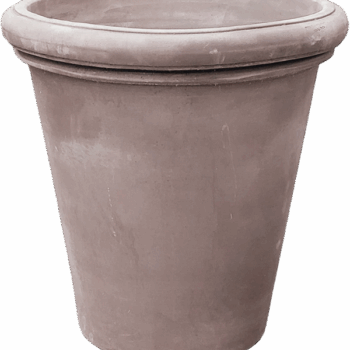 Terra Cotta Vaso Alto Liscio Grey