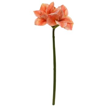 Amaryllis Kunstbloem  Zalm