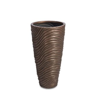 Graphic Vase Bronze