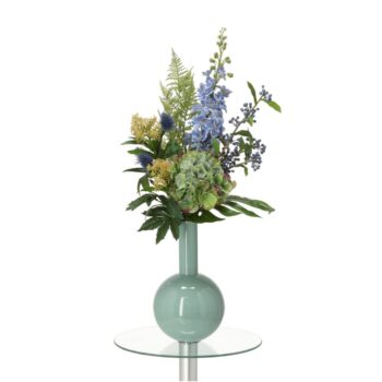 Handgebonden kunstboeket Viola Stockholm - Blauw