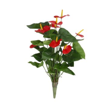 Anthurium kunstplant  - rood