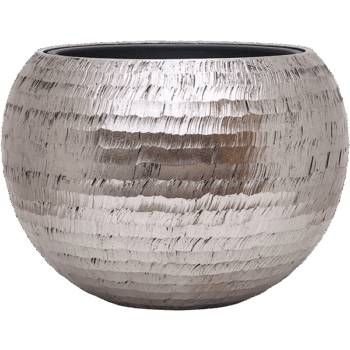 Baq Opus Hammered Globe Silver (met inzetbak) 60x