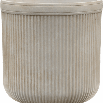 Baq Vertical Rib Cylinder Beige 40x