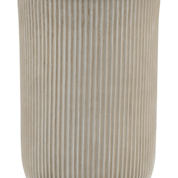 Baq Vertical Rib Cylinder Beige 37x